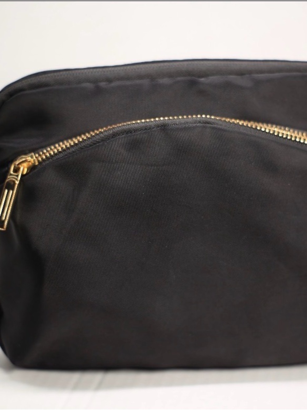 Waterproof Black Crossbody Bag Gold Hardware Lululemon Style